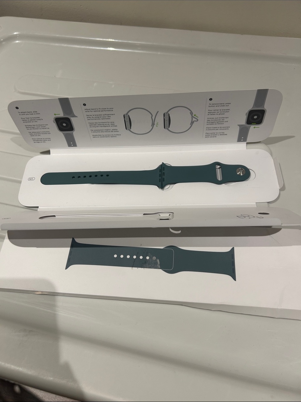 Apple Silicone Sport Band in Teal Green for Apple Watch
